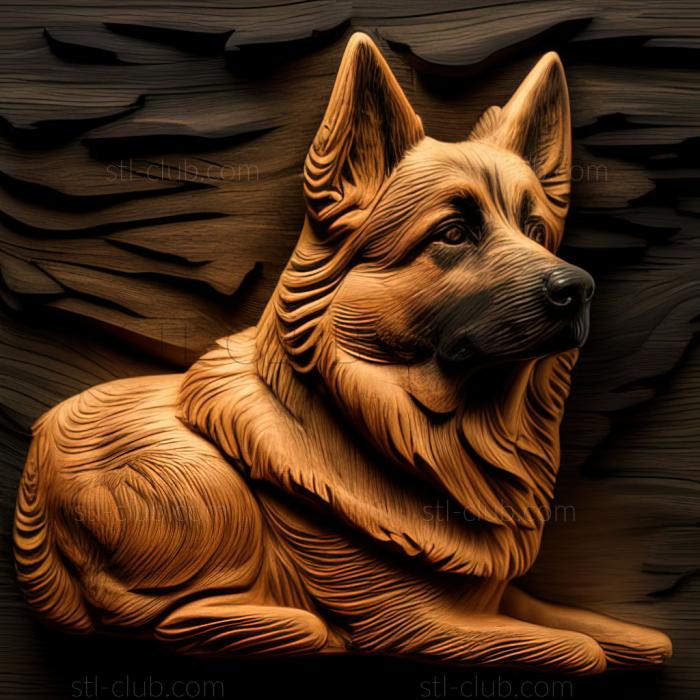 3D model st Chinook dog breed dog (STL)